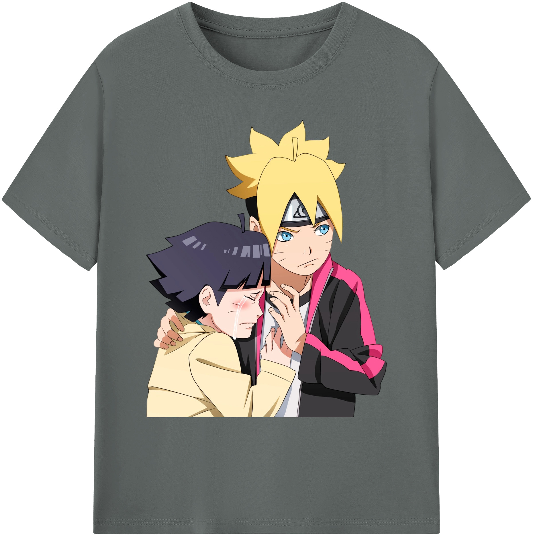 （画像用） NARUTO -ナルト- うずまき ボルト Uzumaki Boruto 綿100％ メンズ半袖Tシャツ｜肌触りやわらか＆通気性